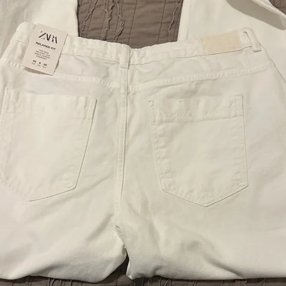 Zara White size 8 Women Jeans - Picture 9 of 11